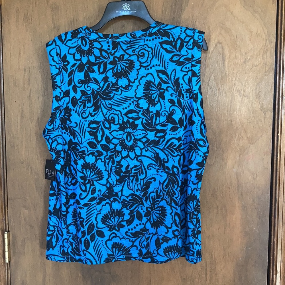 Ella lightweight sleeveless top with floral print size XL - Picture 6 of 17